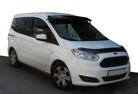 Козырек на лобовое стекло (черный глянец, 5мм) для Ford Courier 2014-2024 гг