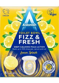 Таблетки для чистки унитаза Astonish Toilet Bowl Fizz&Fresh Lemon Splash 8 шт