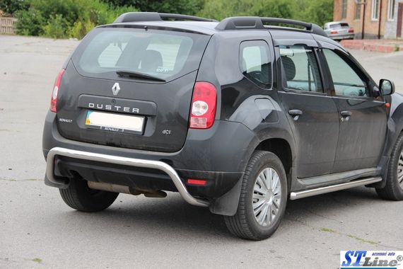 Задня дуга скоба (нерж.) для Dacia Duster 2008-2018 рр | Зображення 1
