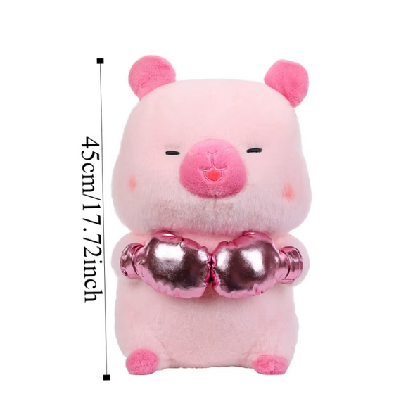 М'яка іграшка Капібара боксер, 45 см, плюшева капібара, в наявності різні кольори | Зображення 1