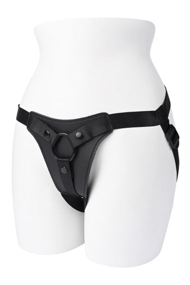 Трусики-ремни для страпона Gender X черные sexstyle