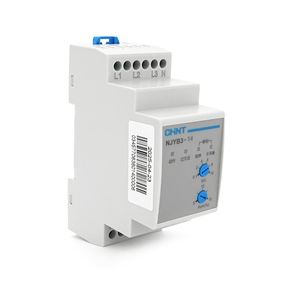 Реле контролю фаз CHINT NJYB3-14 AC220V, 3F4P, Захист U+ (120%) *Us/U- (80%) *Us, Затримка 2с,Захист обриву/послідовності