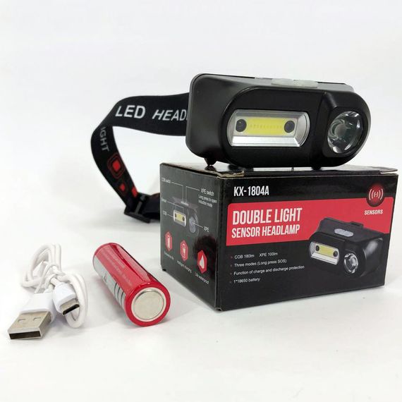 Сверхмощный налобный фонарь Bailong BL-1801A, Налобный фонарик с usb зарядкой, Фонарик TZ-274 на голову | Зображення 2