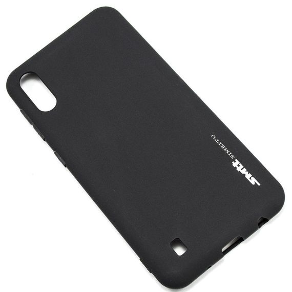 Чохол Силіконовий (TPU) SMTT накладка для Samsung Galaxy M10 Black/Чорний | Зображення 1