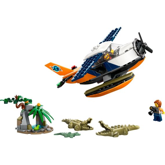 Конструктор LEGO City Водний літак для дослідження джунглів (60425) | Зображення 1