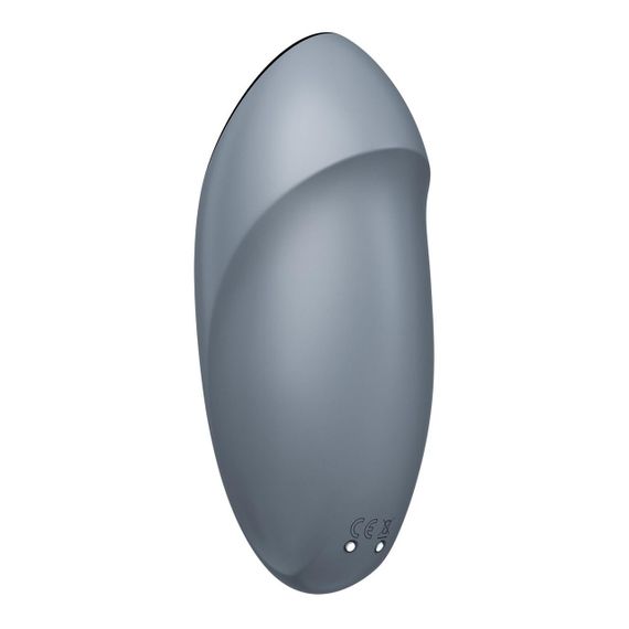 Вибростимулятор-пульсатор Satisfyer Tap & Climax 1 Bluegrey, эффект постукивания пальцем, 2 мотора sexstyle | Зображення 4