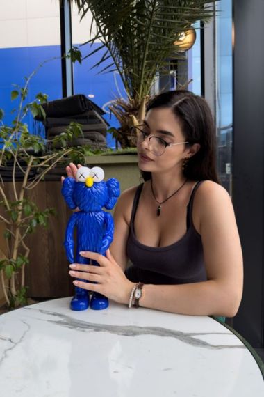Статуетка Kaws BFF Blue колекційна фігурка для інтер'єру 30 см синій kw019 | Зображення 2