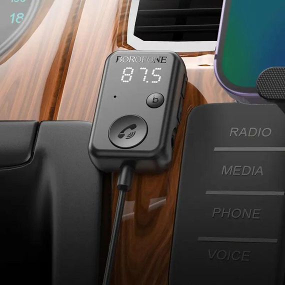 Bluetooth аудио ресивер Borofone BC49 June (USB-A) Black | Зображення 4