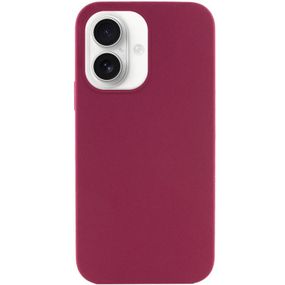 Чехол Silicone Case Full Protective (AA) NO LOGO для Apple iPhone 16 Plus (6.7") Бордовый / Maroon