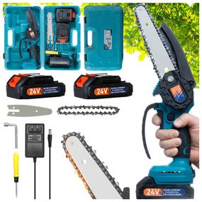 Хороша акумуляторна пилка Domotec 20 см 24 В, Професійна електрична пилка для саду, для чищення