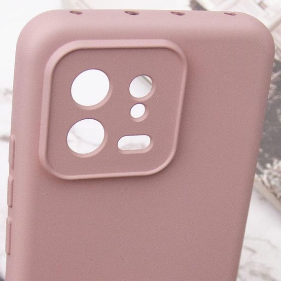 Чохол TPU GETMAN Liquid Silk Full Camera для Xiaomi 13 Рожевий / Pink Sand | Зображення 5