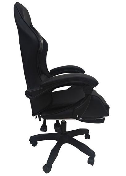 Крісло геймерське Bonro Бонро B-945 чорне з підставкою для ніг (42401105) | Зображення 4