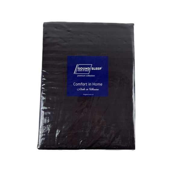 Комплект постельного белья SoundSleep Stripe Chocolate сатин-страйп семейный 160х220 см шоколад (94247992) | Зображення 5
