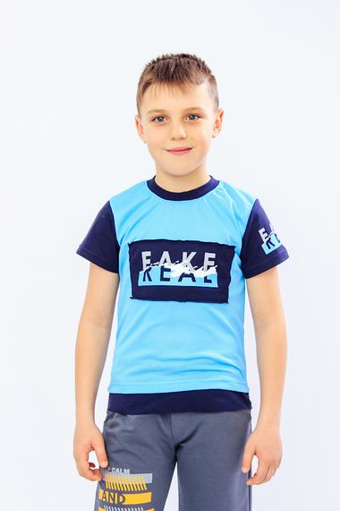 Футболка для хлопчика Носи своє 122 Блакитний (p-5948-34047)