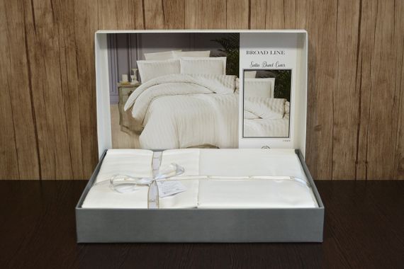 Постільна білизна First Choice Cotton 200x220 Broad Line Cream | Зображення 2