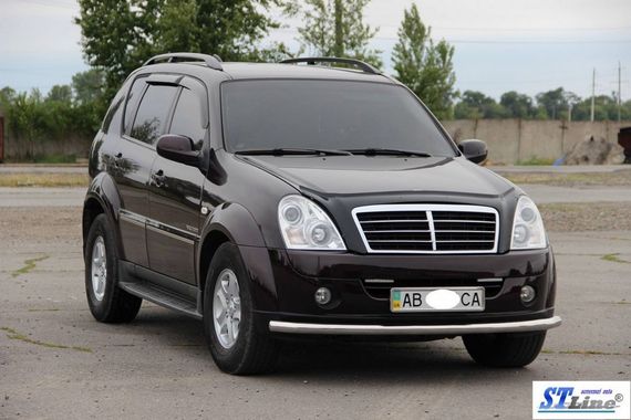 Передняя защита ST008 (нерж) для SsangYong Rexton I 2001-2017 гг | Зображення 1