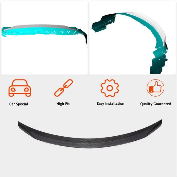 Спойлер V5 (для SD 2015-2021, Карбон) для Mercedes C-сlass W205 рр | Зображення 1