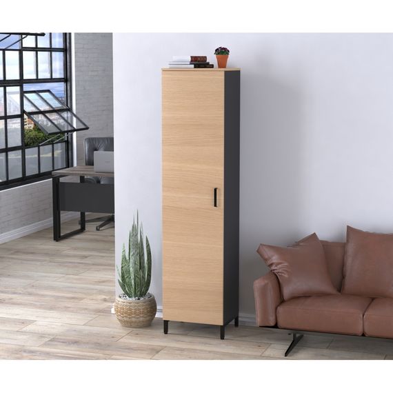 Шкаф офисный Loft Design LT-450-1900 антрацит орех | Зображення 1
