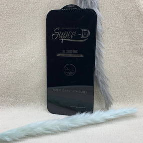 Захисне скло 5D Full Glue для Iphone 17 Air | Mietubl Super | Чорне, повне покриття, 9H