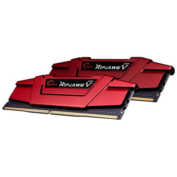 Модуль пам'яті для комп'ютера DDR4 16GB (2x8GB) 2666 MHz Ripjaws V Red G.Skill (F4-2666C19D-16GVR) | Зображення 1