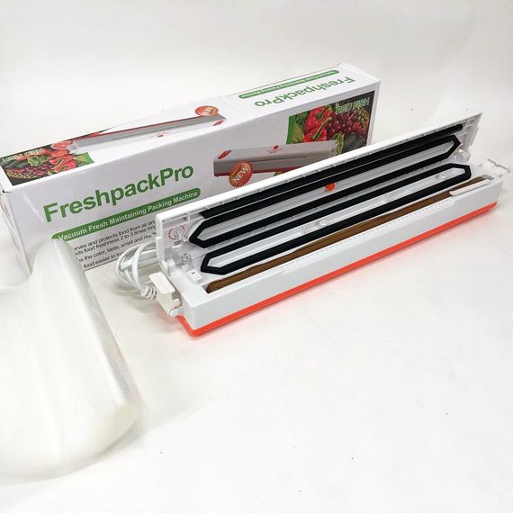 Вакууматор Freshpack Pro вакуумний пакувальник їжі, побутової. JE-267 Колір помаранчевий | Зображення 8