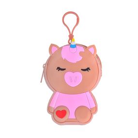 Дитячий гаманець-брелок "Єдиноріг" C44408, 8 х 11 х 3 см Коричневий