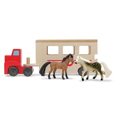 Игровой набор Melissa&amp;Doug автомобиль-прицеп для лошадей (MD14097) | Зображення 1