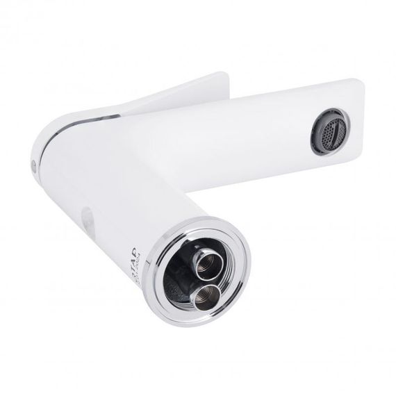 Смеситель для раковины Qtap Presto QTPRE270CRW45576 Chrome/White | Зображення 2