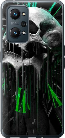 Чехол на Realme GT Neo 2 Череп-часы "4100u-2489-17620"