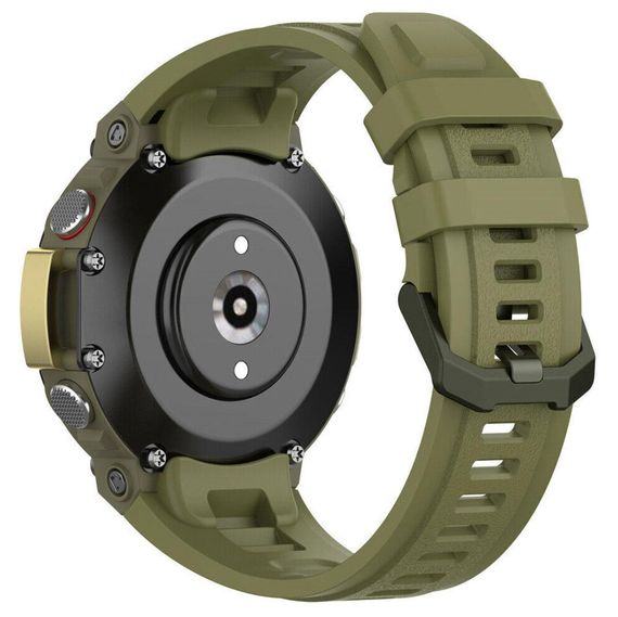Силіконовий ремінець Primolux для смарт годинника Xiaomi Amazfit T-Rex 2 (A2169 / A2170) - Dirty Green | Зображення 1