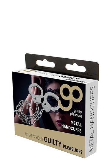 Металеві наручники GP METAL HANDCUFFS LONG CHAIN, One Size | Зображення 1