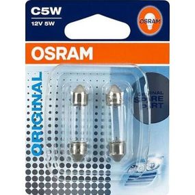 Показні лампа розжарювання OSRAM 6418-02B C5W 36 mm 12 V SV8.5-8 10X2 Blister