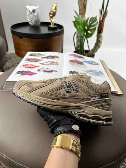 Мужские зимние кроссовки  New 1906R Beige Brown Fur , Вьетнам 46