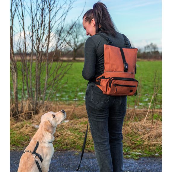 Сумка-рюкзак Trixie з поясним ременем пояс 55-130 см рижа | Зображення 7