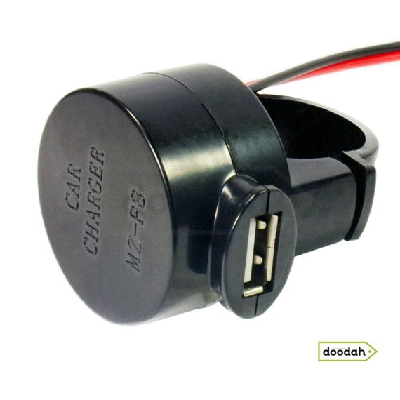 Мото USB зарядний пристрій на кермо \ раму - DC5-28V (MZ-P8), 2А - usb порт для мото транспорту | Зображення 2