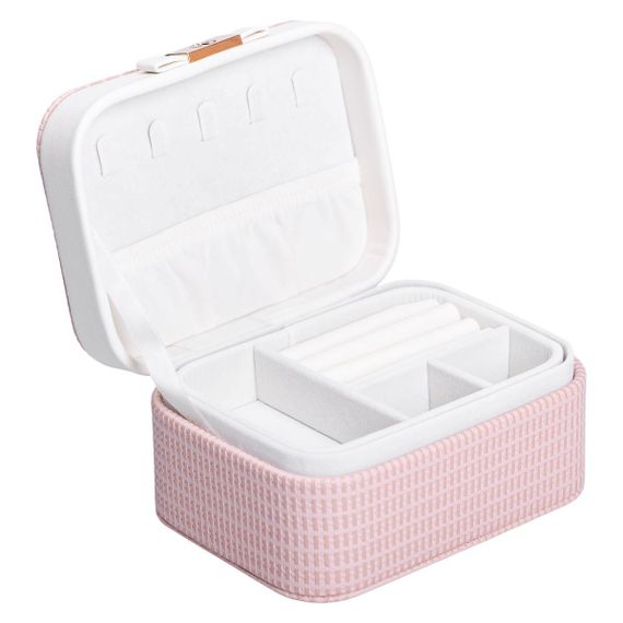 Скринька для прикрас з еко шкіри 15.5×11.5×8.5 ​​органайзер для ювелірних виробів HP-5-37P | Зображення 1