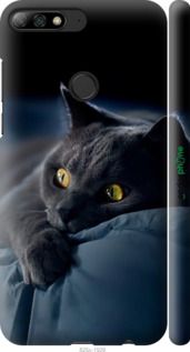 Чохол на Huawei Honor 7C Pro Димчастий кіт "825m-2070-2448"