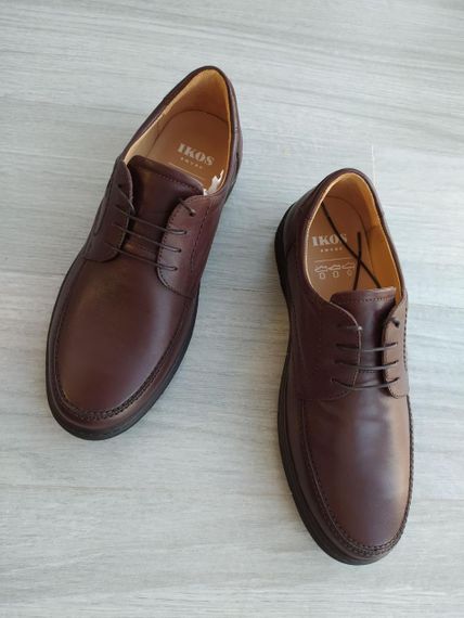 Мужские кожаные туфли Ikos 392 коричневые 39 размер | Зображення 3