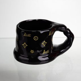 Чашка фарфоровая 500 (мл) оригинальная кружка на подарок чашка для чая и кофе Черный FM-11B