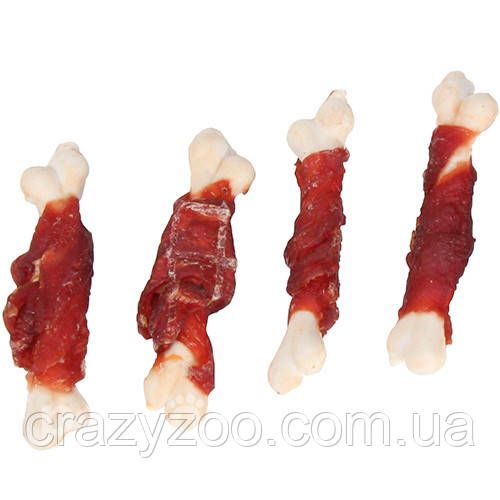 Ласощі для собак Croci King Delice Tasty Calcium & Duck Bones качині кісточки з кальцієм 80 гр 1030361 | Зображення 1