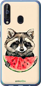 Чохол на Samsung Galaxy A60 2019 A606F Єнотик з кавуном "4605u-1699-2448"