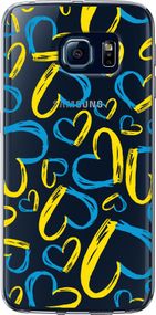 Чехол на Samsung Galaxy S6 Edge G925F Сердца UA "5292u-83-17620"