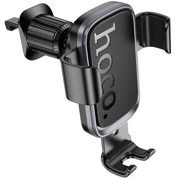 Автотримач Hoco H80 Vista gravity (air outlet) Black / Metal gray | Зображення 1