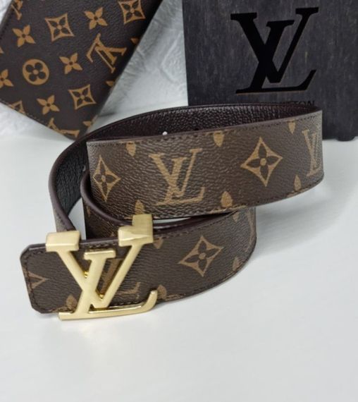 Кожаный ремень Louis Vuitton brown унисекс | Зображення 1