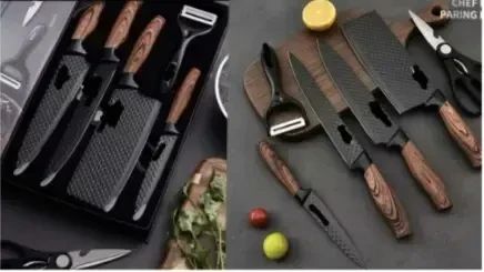 Набор кухонных ножей Kitchen utensils AND HA-177 HP227 | Зображення 2