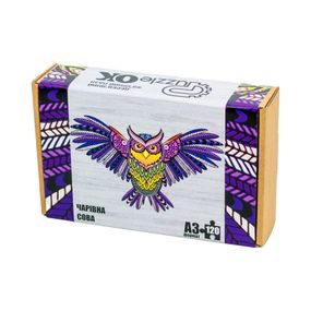 Фигурный деревянный пазл A3 "Волшебная сова" PuzA3-00723, 120 элементов