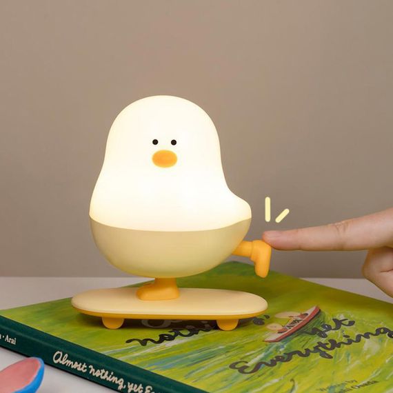 Нічник L63 Chicken on a Skateboard White / Yellow | Зображення 3