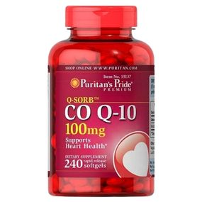 Коензим Puritan's Pride Q-Sorb Co Q-10 100 mg 240 Softgels