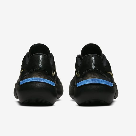 Кроссовки мужские Nike Flex Run CW3408-001 (черные, для бега, повседневные, текстиль, логотип найки) | Зображення 5