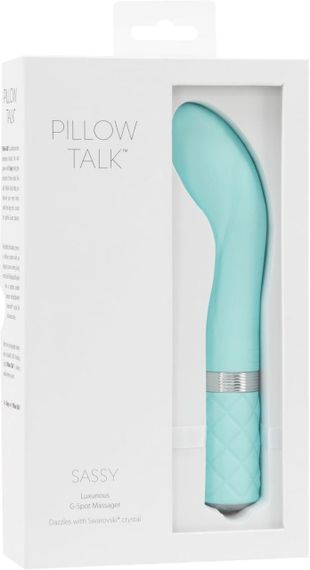 Розкішний вібратор Pillow Talk - Sassy Teal з кристалом Сваровські для точки G, подарункова упаковка Sex Aura | Зображення 6